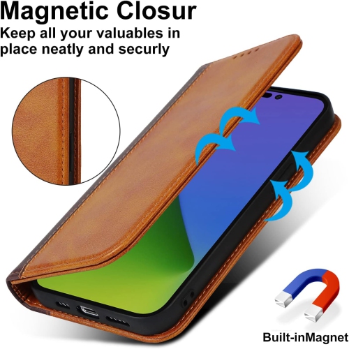 etui iPhone 14 case Wallet with Card Holder,iPhone 13 Phone case for Women,Flip Cell Phone Cover with Credit