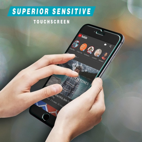 [Paquet de 2] Protecteur d'écran pour iPhone SE 3, verre trempé iPhone SE 2 (2020), compatible avec les étuis,