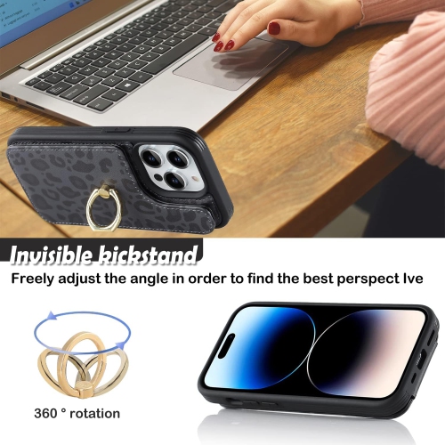 etui iPhone 14 pro Phone case with Card Holder,iPhone 14 pro Wallet case with Credit Card Holders for Women,étui