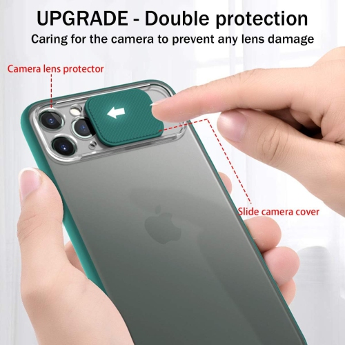 Camera Protection Case for iPhone 11 Pro, [Slide Camera Lens Protector] [Rotation Ring Holder Support Magnetic Car