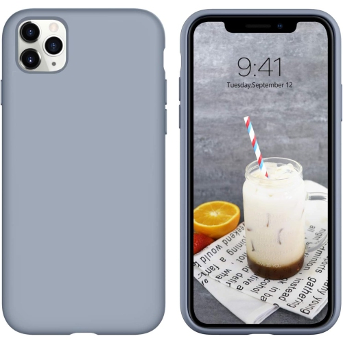 iPhone 11 Pro Max Case, Liquid Silicone Soft Gel Rubber Slim Cover with Microfiber Cloth Lining Cushion