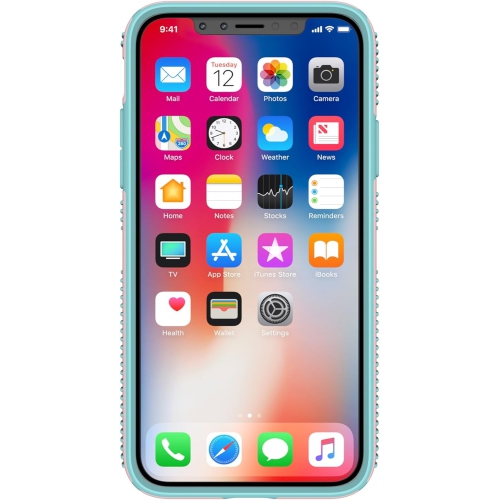Products CandyShell Grip Cell Phone Case for iPhone XS/iPhone X - Quartz Pink/River Blue