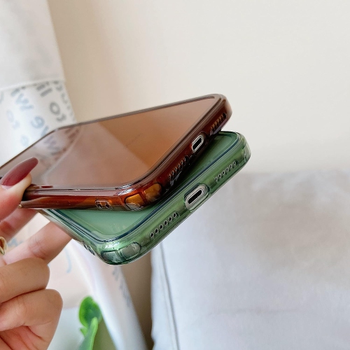 Case for iPhone XR,Clear Soft Silicone Bumper Protective Retro Color Transparent Shockproof Phone Case - Blue