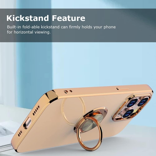 Compatible avec l'étui Pro Max pour iPhone 13, l'étui protecteur mince pour téléphone avec [béquille pour anneau]