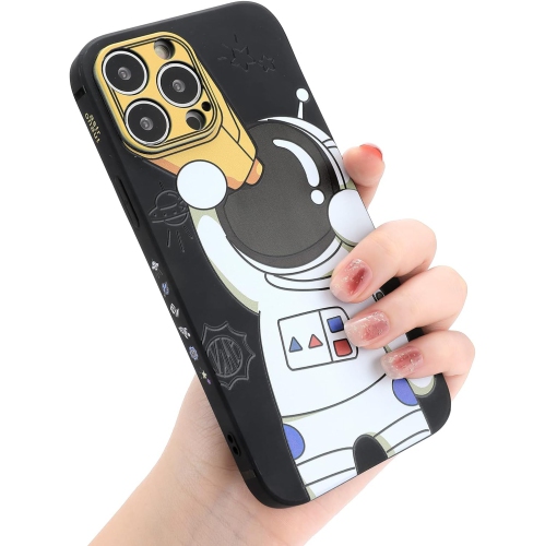 GENERIC  for Iphone 14 Pro Max Cute Case, Cool Cartoon Astronaut Space Design Stylish Bumper Soft Tpu Rubber