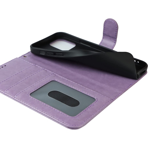 Étui portefeuille iPhone 12 Mini, pochette porte-carte en cuir de qualité supérieure avec fermeture magnétique et béquille pour femme