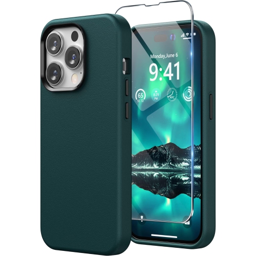 GENERIC  Leather Case Compatible With Iphone 14 Pro Max Case 6.7 Inch, Premium Pu Leather Phone Case Cover (With Metallic