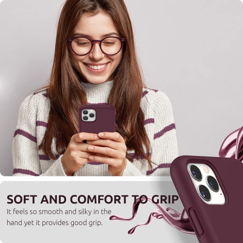 Silicone Case for iPhone 11 Pro Max Case, Liquid Silicone Protective Phone Case Cover (Full Body, Soft Case