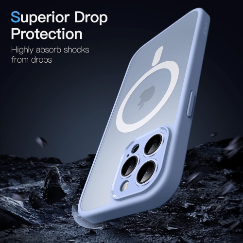 Magnetic Case for iPhone 13 Pro 6.1-Inch, Compatible with MagSafe, Translucent Matte Back Camera Lens Full