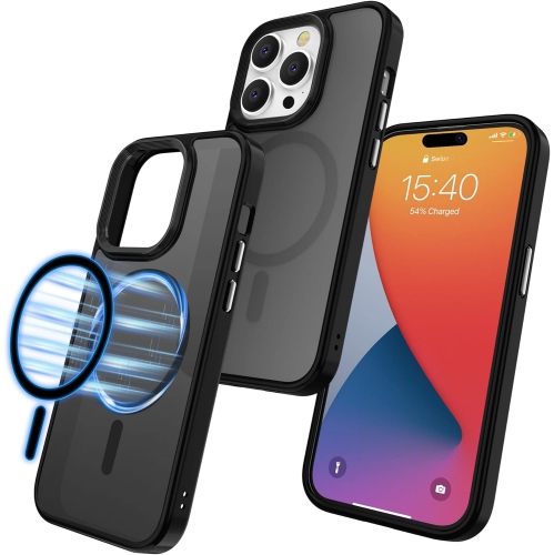GENERIC  Magnetic Case for Iphone 14 Pro Max Case 6.7 Inch, Compatible With Magsafe Charging, Military-Grade Protection, In Black
