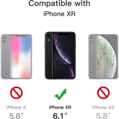 Matte Case for iPhone XR 6.1-Inch, Shockproof Military Grade Drop Protection, Frosted Translucent Back Phone