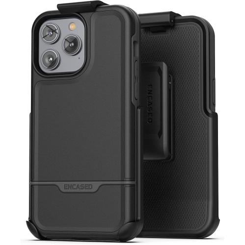 Image 1 de 5.. Étui Rebel conçu pour l'étui iPhone 14 PRO avec pince de ceinture - Étui robuste et très protecteur pour téléphone