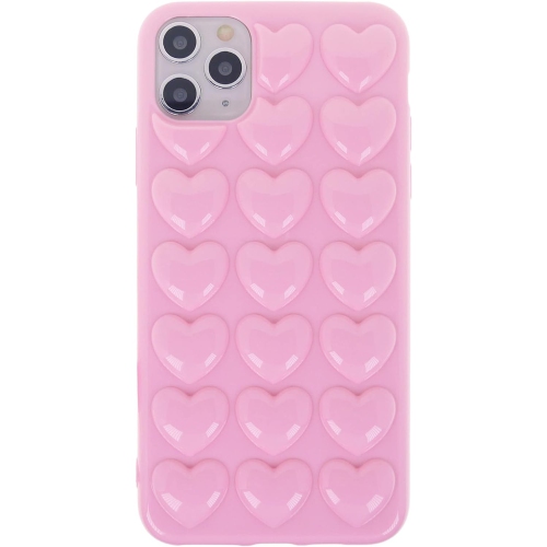 GENERIC  Iphone 11 Pro Max Case for Women, 3D Pop Bubble Heart Kawaii Gel Cover, Cute Girly for Iphone11 Pro Max 6.5 Inch