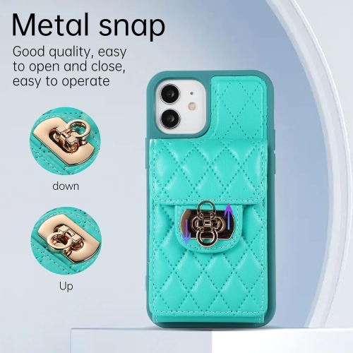 Phone Case for iPhone 12 Pro iPhone12 6.1 Wallet Cover with Credit Card Holder Shoulder Crossbody Strap Long