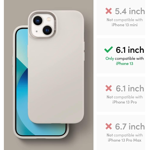 Brique de couleur pour étui iPhone 13 - Crème