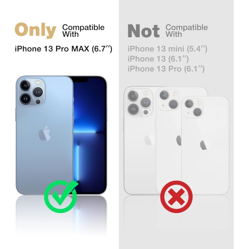 for iPhone 13 Pro Max Case Compatible for MagSafe[Built in Screen Protector and Kickstand]，Heavy Duty Military