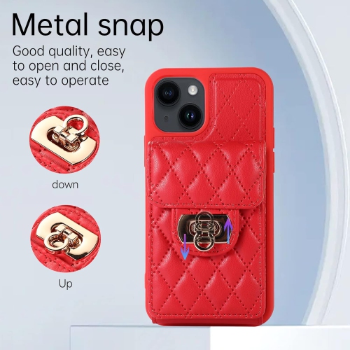 Phone Case for iPhone 14 Plus 6.7 inch Wallet Cover with Credit Card Holder Crossbody Strap Long Lanyard Leather Cell