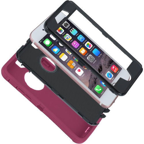 Case for iPhone 7 Plus/8 Plus, Heavy Duty 3 in 1 Built-in Screen Protector Cover Dust-Proof Shockproof Drop-Proof