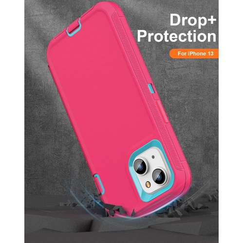 Case for iPhone 14 Case with 2 Screen Protector + 2 Camera Lens Protector, Full Body Heavy Duty Rugged Military Grade