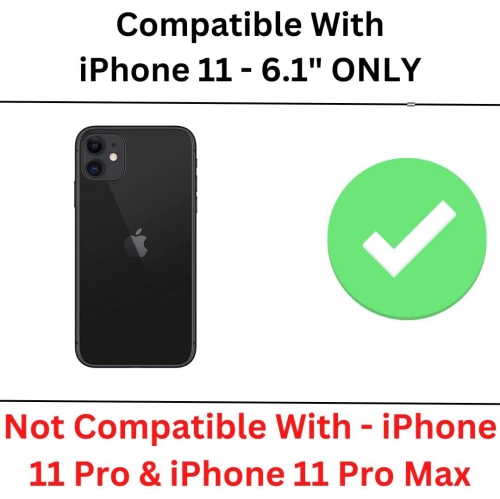 Étui pour iPhone 11, étui portefeuille papillon en relief avec porte-carte, béquille et fermeture magnétique - TPU