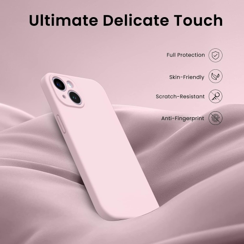Compatible with iPhone 14 Plus Case, with 2 x Screen Protector Liquid Silicone Gel Rubber Cover [Full Body]