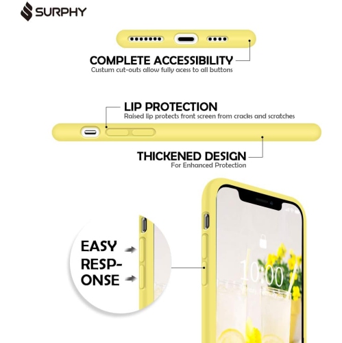 Silicone Case for iPhone 11 Pro Max Case, Liquid Silicone Protective Phone Case Cover (Full Body, Soft Case