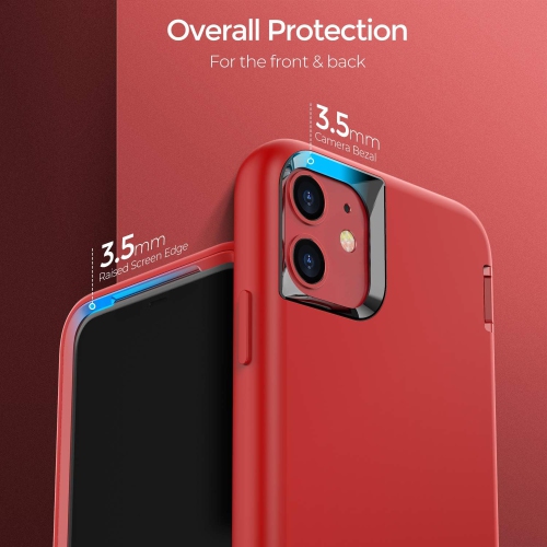 Case Compatible with iPhone 12 and iPhone 12 Pro, Soft-Touch Finish of The Liquid Silicone Exterior Feels