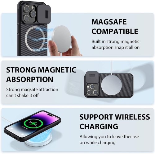 for iPhone 14 Pro case Magsafe Compatible, CamShield Pro for iPhone 14 Pro Case with Camera Cover,14 Pro 5G