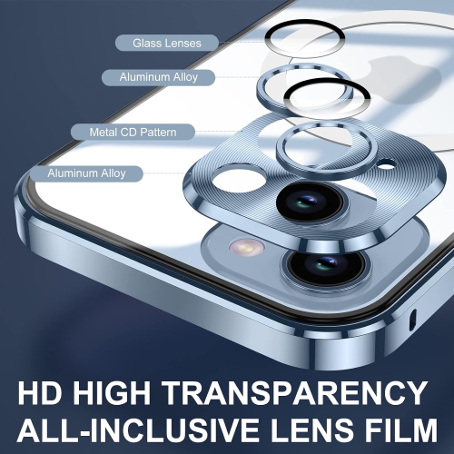 Case for iPhone 14, Compatible with Magsafe 360 Degree Full Body Protection Case Magnetic Attraction Metal