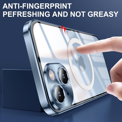 Case for iPhone 14, Compatible with Magsafe 360 Degree Full Body Protection Case Magnetic Attraction Metal