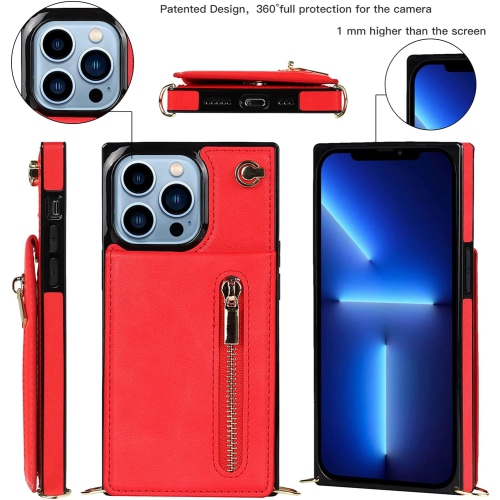 Crossbody Phone Case for iPhone 14 Pro Case with Card Holder for Women,iPhone 14 Pro Case Wallet with Strap