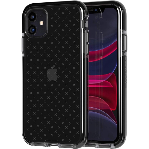 Evo Check Phone Case for iPhone 11 - Smokey/Black- Antimicrobial Case