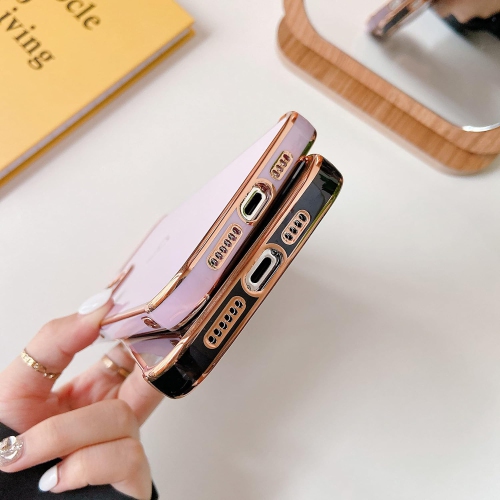 Electroplate Case for iPhone 14 Pro Case with Gold Heart, Luxury Plating Edge Bumper Cute Case with Full Camera