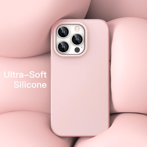 Silicone Case for iPhone 14 Pro 6.1-Inch, Silky-Soft Touch Full-Body