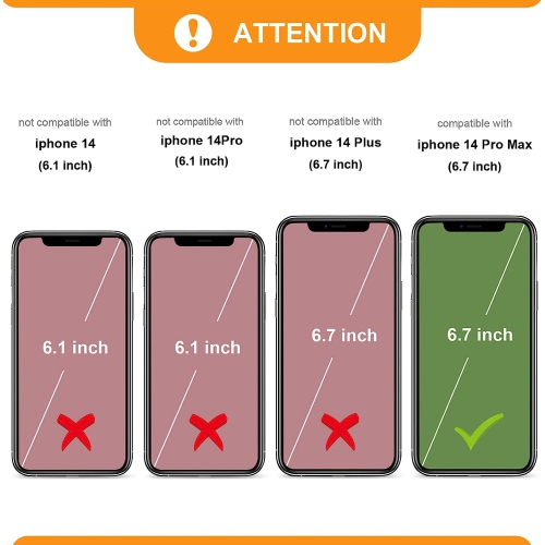 Crossbody Wallet Case for iPhone 14 Pro Max, RFID Blocking PU Leather Zipper Handbag Purse Flip Cover,