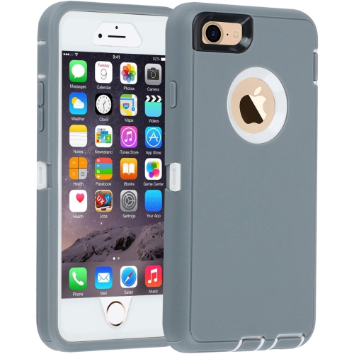 GENERIC  Case for Iphone 6/6S, [Heavy Duty] 3 In 1 Built-In Screen Protector Cover Dust-Proof Shockproof Drop-Proof