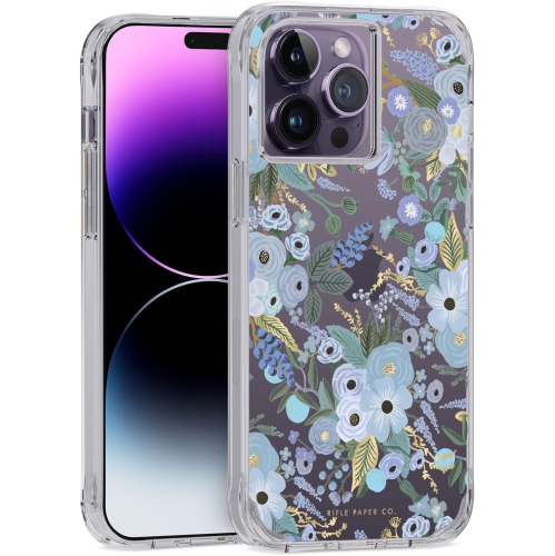 GENERIC  Rifle Paper Co. Iphone 14 Pro Max Case [Works With Wireless Charger] [10Ft Drop Protection] Cute Iphone Case 6.7"
