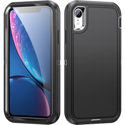 iPhone XR Case, iPhone XR Cover for Men Boys, Hybrid Drop Test Heavy Duty Durable Shockproof Slim Fit