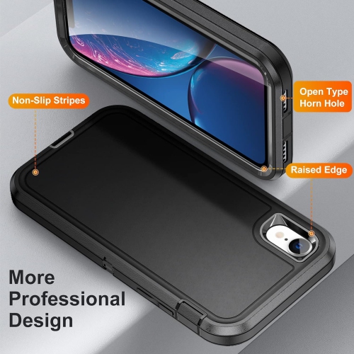 iPhone XR Case, iPhone XR Cover for Men Boys, Hybrid Drop Test Heavy Duty Durable Shockproof Slim Fit