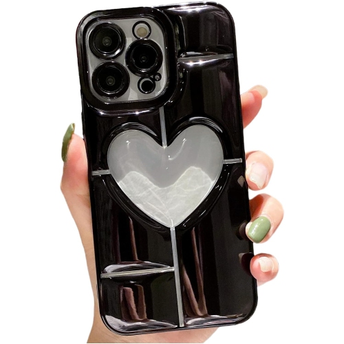 GENERIC  Designed for Iphone 12 Pro Max Love Case, Luxury Plating Cute Phone Cover for Women Girls With Camera Protector