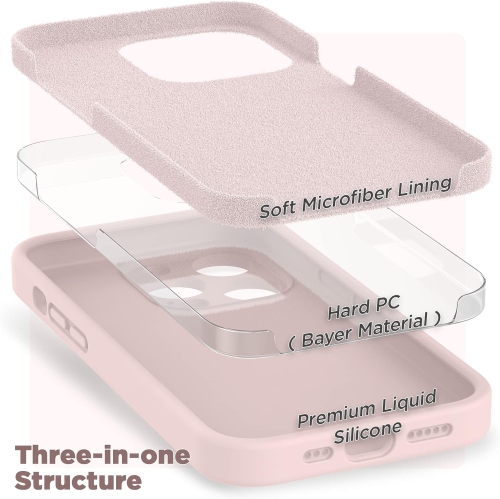 Silicone Case Compatible with iPhone 14 Pro Max Case 6.7 inch, with Camera Protection Liquid Silicone