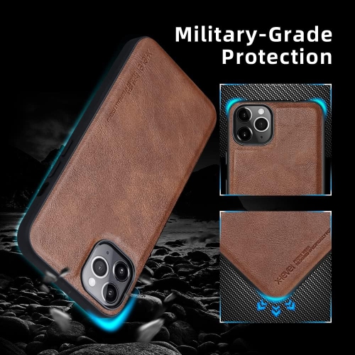 for iPhone 13 Pro Max Case,Anti-Scratch Premium Leather Soft TPU Bumper Shockproof Protective Phone Cover Case