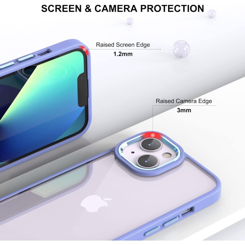 Case for iPhone 14 Plus 6.7-Inch, iPhone 14 Plus Case Clear Non-Yellowing Shockproof Phone Bumper Cover,