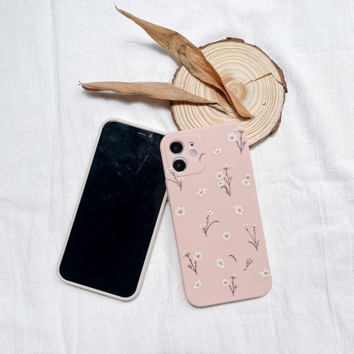 Compatible with iPhone 14 Pro Case,Cute Daisy Flower Pattern Design Silicone Vintage Floral for Women Girls Soft
