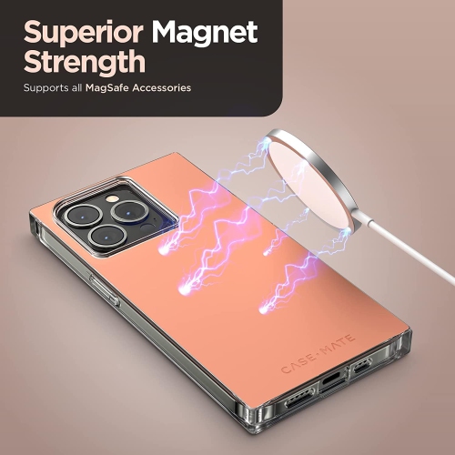 BLOX iPhone 14 Pro Case - Matte Clay [10FT Drop Protection] [Compatible with MagSafe] Magnetic Bumper Cover