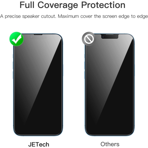 Full Coverage Screen Protector for iPhone 13 mini 5.4-Inch, 9H Tempered Glass Film Case-Friendly, HD Clear,