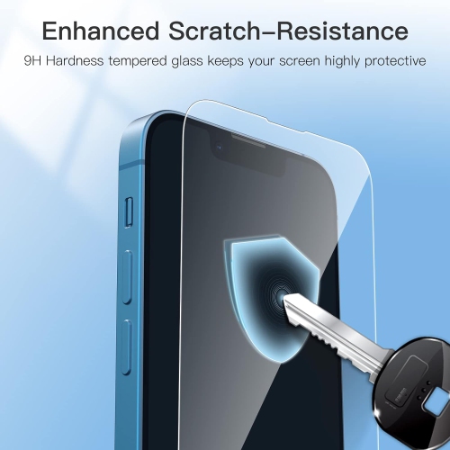 Full Coverage Screen Protector for iPhone 13 mini 5.4-Inch, 9H Tempered Glass Film Case-Friendly, HD Clear,
