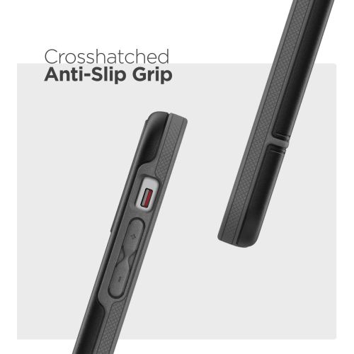 Étui protecteur robuste robuste iPhone 12 Mini - Noir