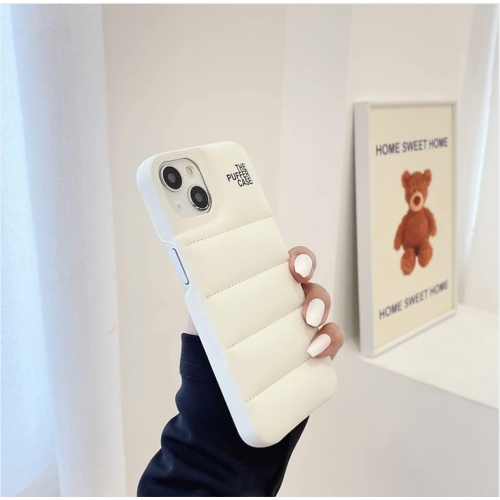 SECOWEL Puffer Case Compatible with iPhone 14 Pro Max Case(Not for 14 or 14Pro), Soft Touch Puffer Jacket Material 3D