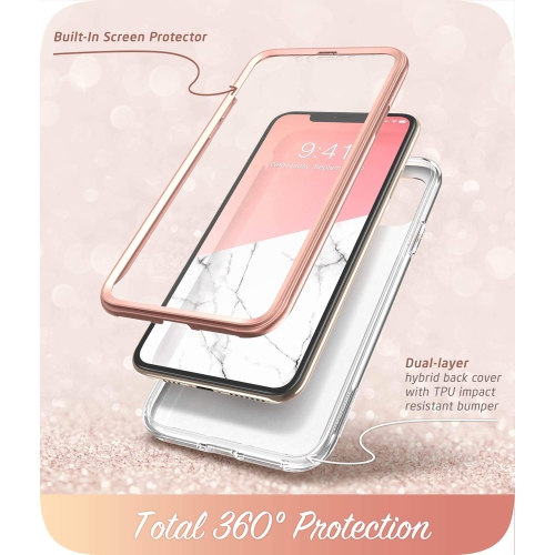 Étui Cosmo pour iPhone 11 Pro 5,8 po, étui protecteur mince et élégant avec écran intégré